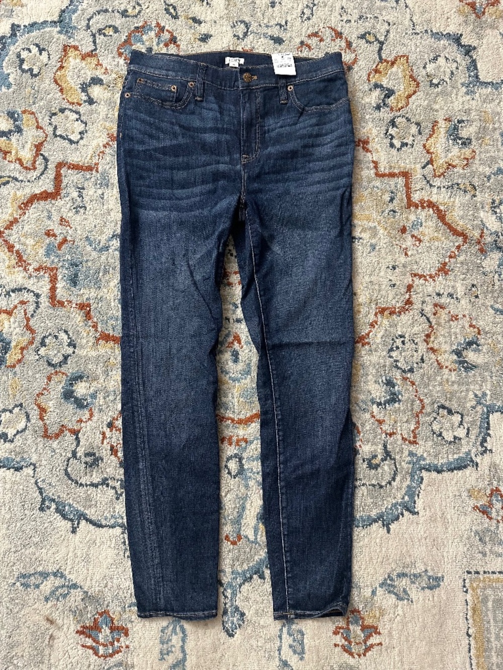 J. CREW JEANS MENS 30x29 BLUE DARK HI-RISE SKINNY STRETCH NARROW LEG DARK - NEW!
